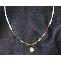 Amazonit medálos lánc