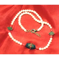 Nepáli nyaklánc gyöngyös antikolt