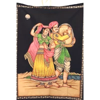 Indiai táncosok falitextil 2