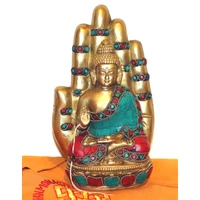 Buddha Buddha kézben mozaikos szobor