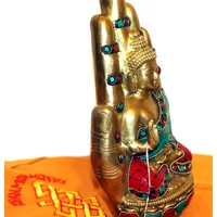 Buddha Buddha kézben mozaikos szobor