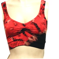 Batik top piros fekete