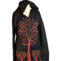 Kapucnis pamut felső életfás L