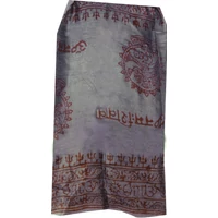 Sál acélkék mantra mintás vékony