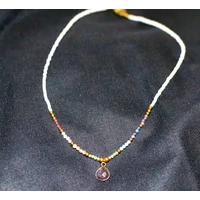 Ametiszt medálos lánc