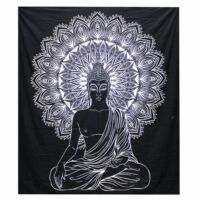 Buddha fekete-fehér