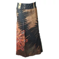 Batikolt pamut őszi szoknya mandalás