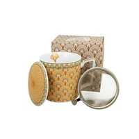 Geometrikus fémszűrős bögre