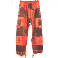 Nadrág narancs patchwork