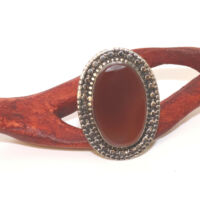 Indiai gyűrű karneol ovális