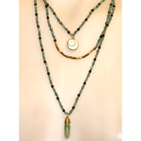 2 medálos 3 soros nyaklánc