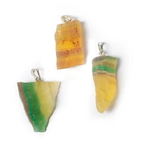 Fluorit natur medál