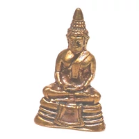 Buddha szobrocska lótusz trónon