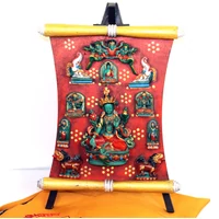 Tibeti thanka állvány Zöld Tara