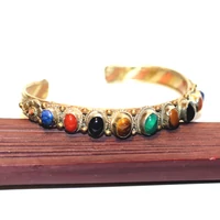 Nepáli köves réz karkötő