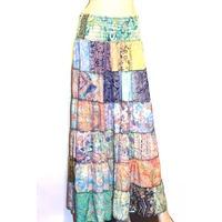 Indiai selyem patchwork szoknya