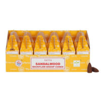 Visszaáramló kúp füstölő - Sandalwood/Szantál