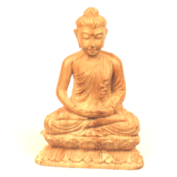 Szantál Buddha szobor 8