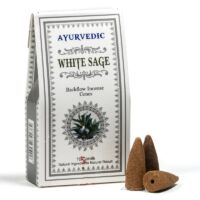 Visszaáramló kúp füstölő ayurvédikus  Fehér Zsálya