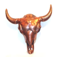 Bika koponya fém szobor, 50*58 cm., az ERŐ