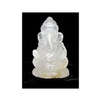 Ganesha kristály amulett 4-4,5*2-2,5 cm