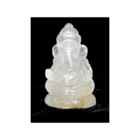 Ganesha kristály amulett 4-4,5*2-2,5 cm