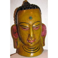 Buddha maszk festett 6