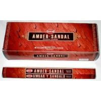 Amber - Szantál füstölő 6-szög
