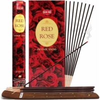 Vörös rózsa füstölő - HEM 6szög