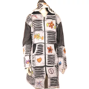 Mintás kabát meleg XXXL