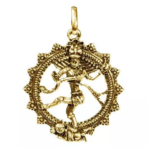 Shiva medál aranyszín 4,5 cm