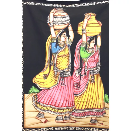 Indiai lányok falitextil