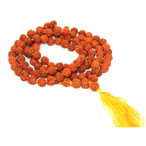 Rudraksha sötét mala csomózott 8 mm-es