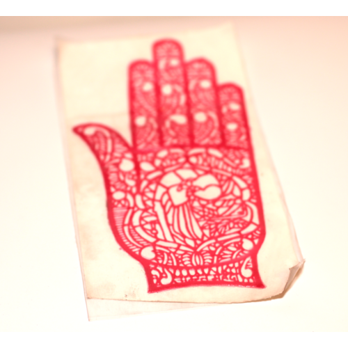Henna kéz sablon 2