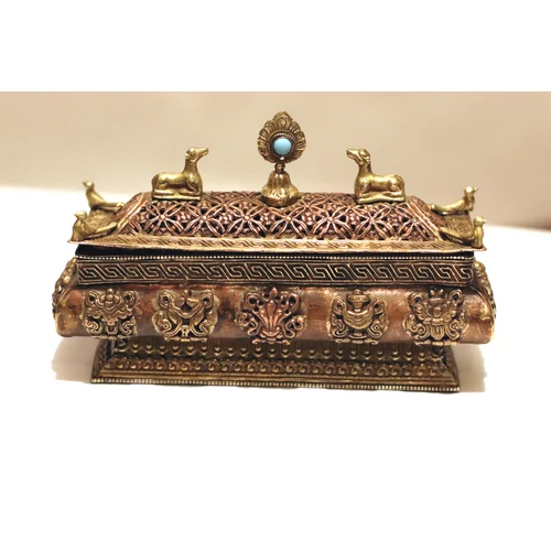 Bronz - réz tibeti füstölő égető