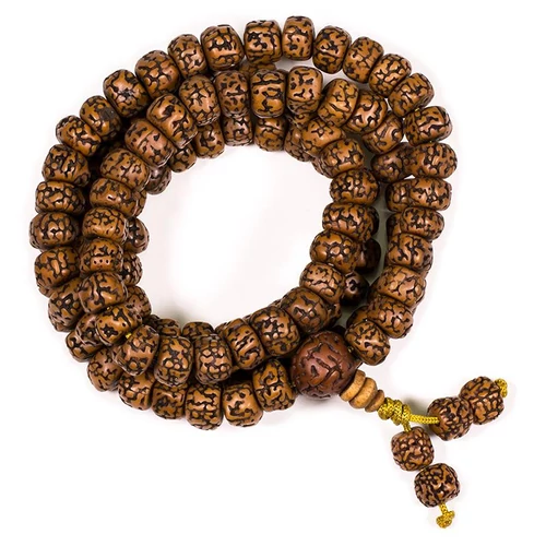 Rudraksha mala csiszolt