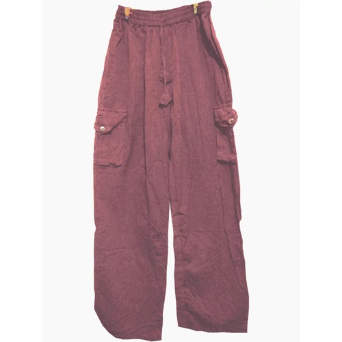 Pamut nadrág padlizsán L/XL