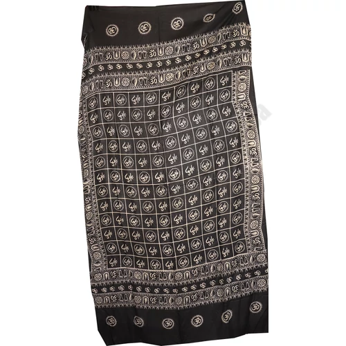 Manra sál fekete vékony nagy