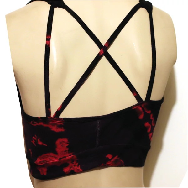 Batik top fekete piros